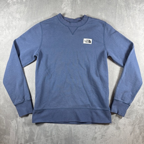 The North Face Tops - The North Face Womens Heritage Patch Crewneck Sweatshirt Blue Small NF0A52ZY